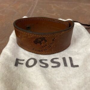 Fossil Leather Bracelet Unisex